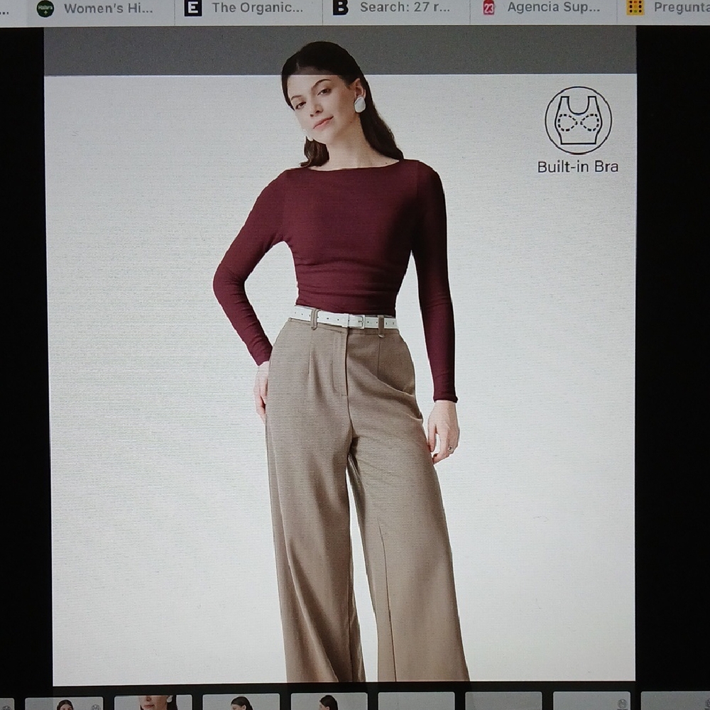 24OGL Light Warm Boatneck Ruched Brami Top